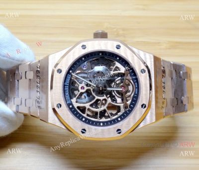 Fake Audemars Piguet Royal Oak Rose Gold Skeleton Watch